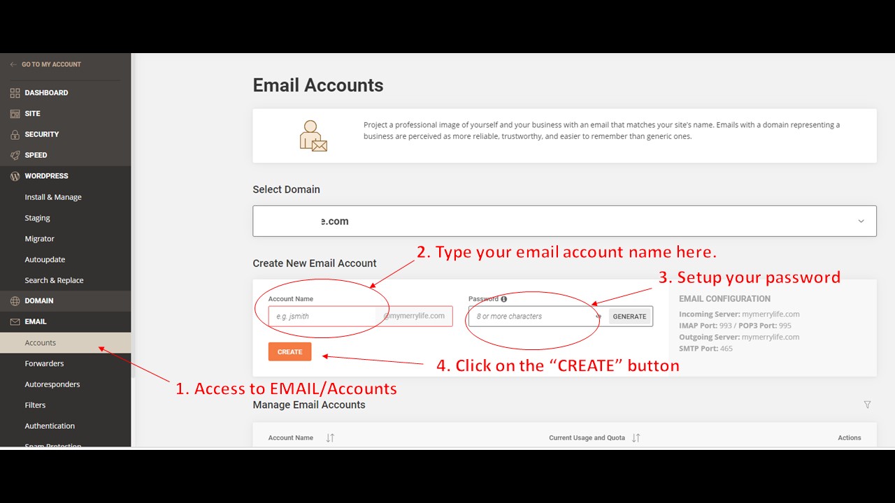 create your branded email