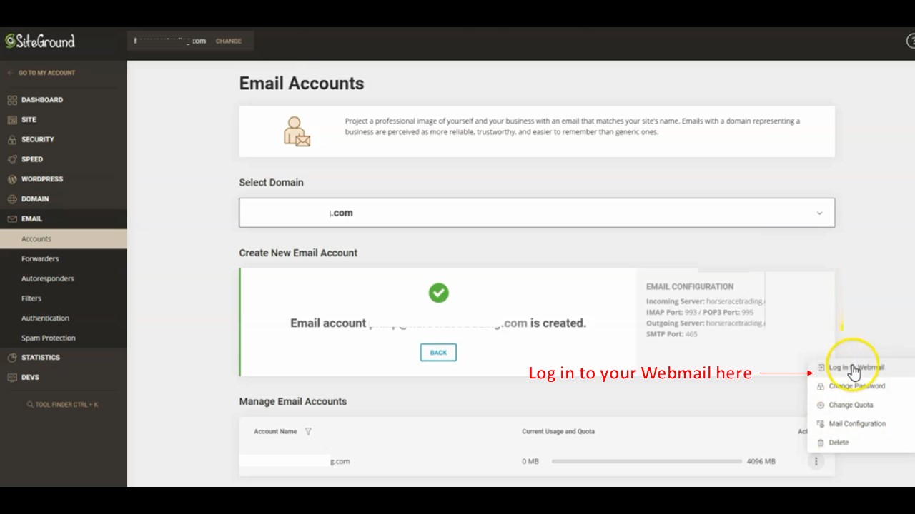 create your branded email