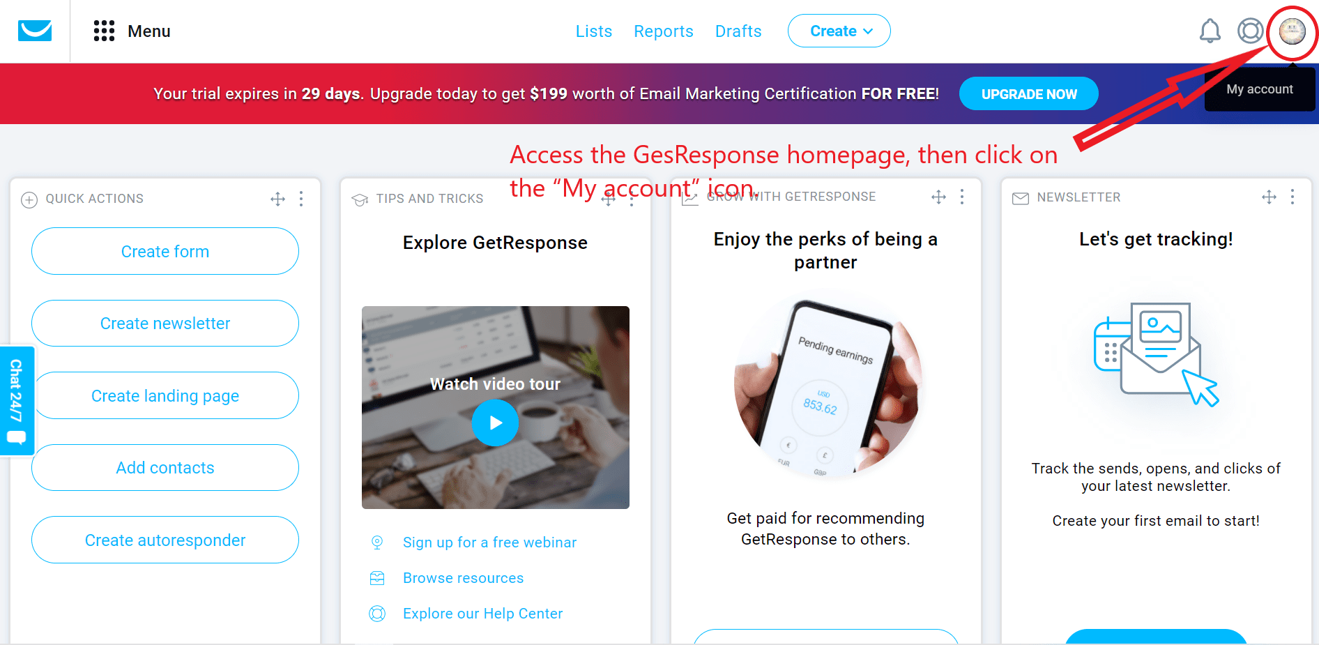 GetResponse - add email