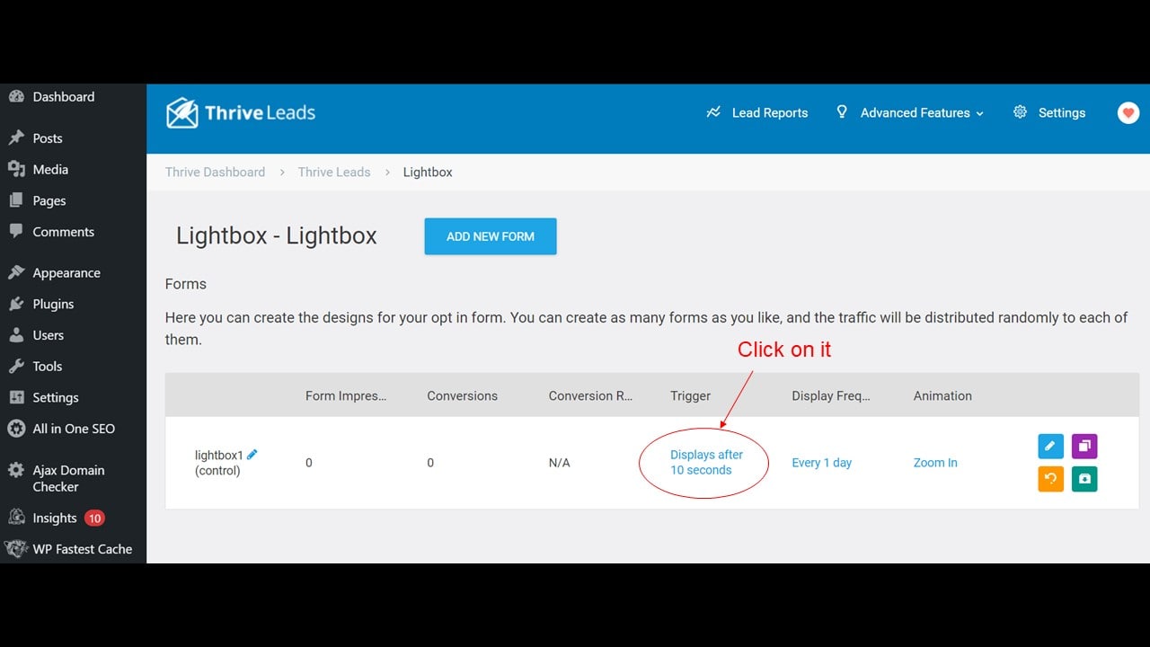 Create a Lightbox (POP-UP) page with “Thrive Leads”