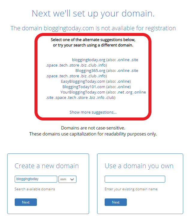 similar domains that are available